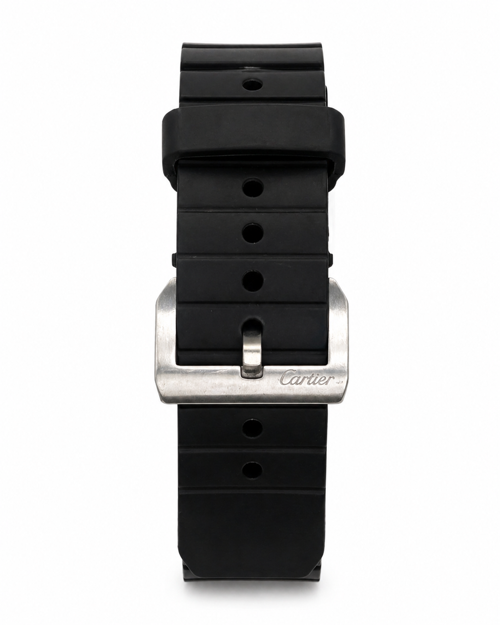 Cartier Santos 100 XL Stainless Steel Rubber-Clad Watch