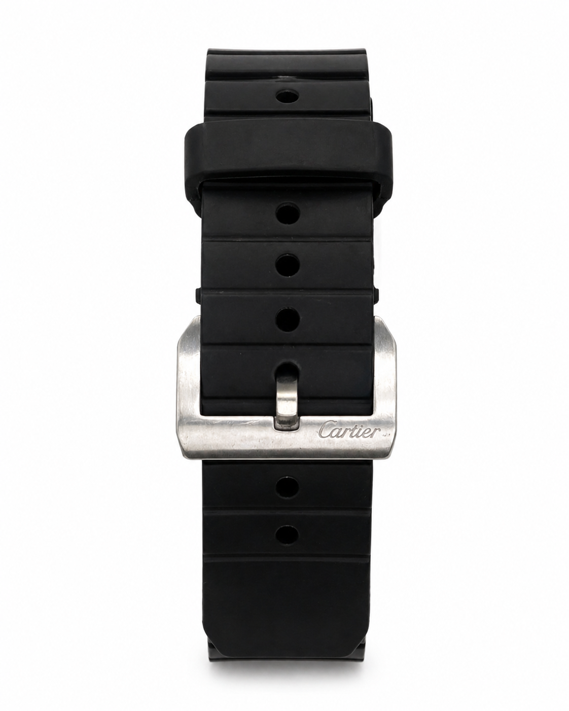 Cartier Santos 100 XL Stainless Steel Rubber-Clad Watch