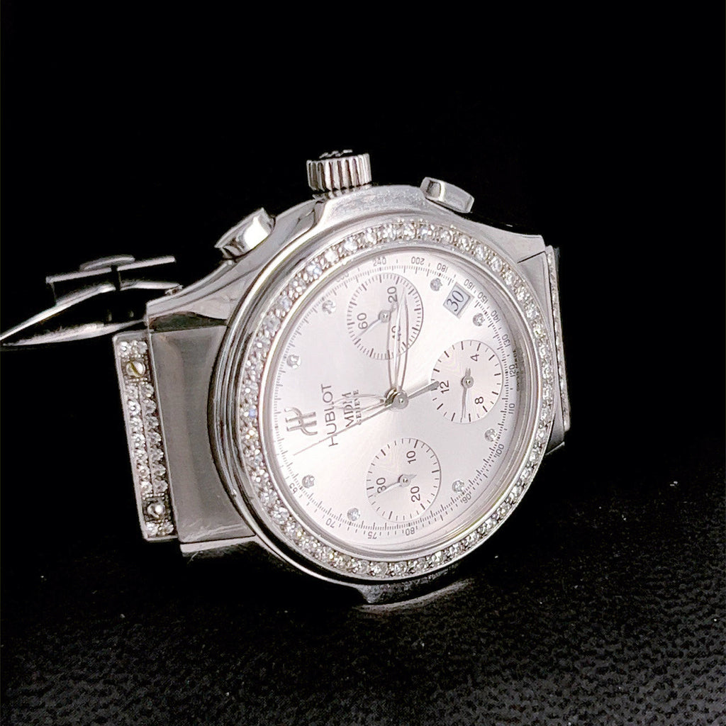 Hublot MDM 1810.1.054 Stainless Steel Diamond Watch – Pre-Owned