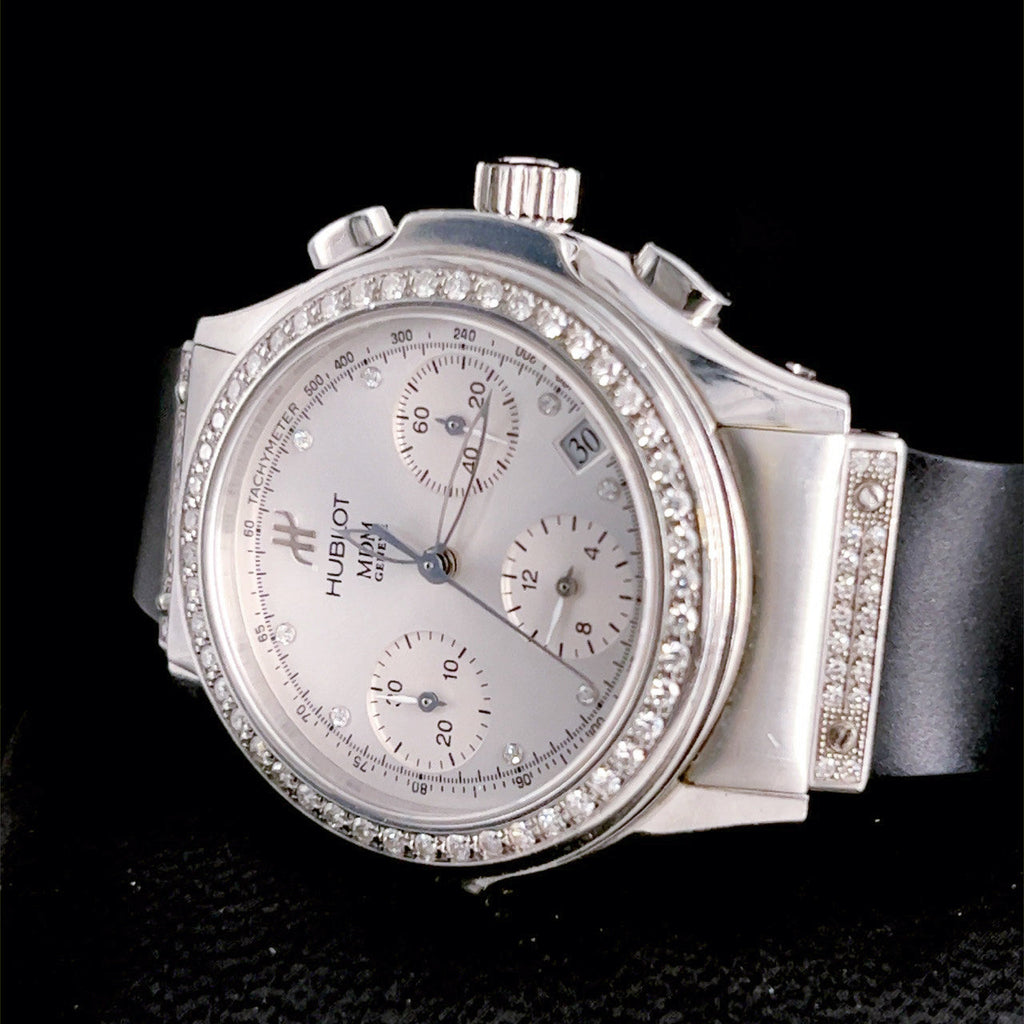 Hublot MDM 1810.1.054 Stainless Steel Diamond Watch – Pre-Owned