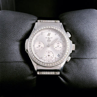 Hublot MDM Stainless Steel Diamond Watch 1810