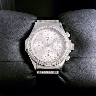 Hublot MDM 1810.1.054 Stainless Steel Diamond Watch – Pre-Owned