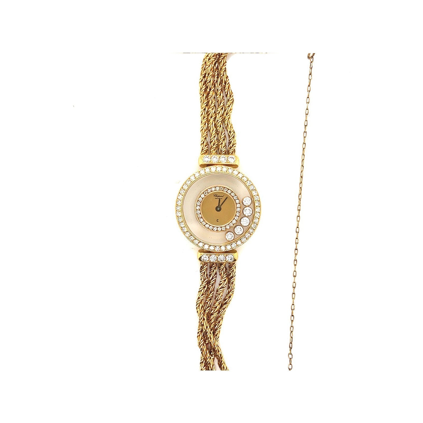 Chopard Happy Diamond 18K Yellow Gold Quartz Watch – Pre-owned