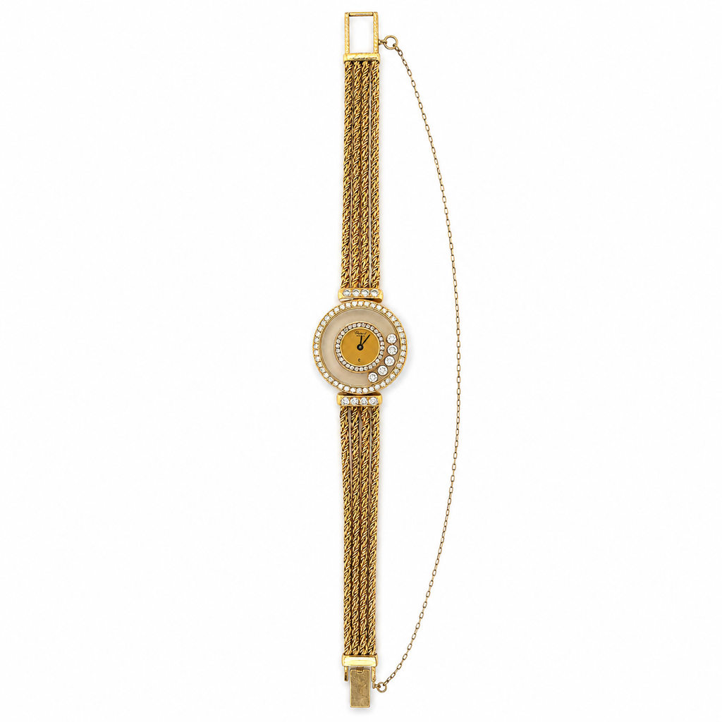 Chopard Happy Diamond 18K Yellow Gold Quartz Watch