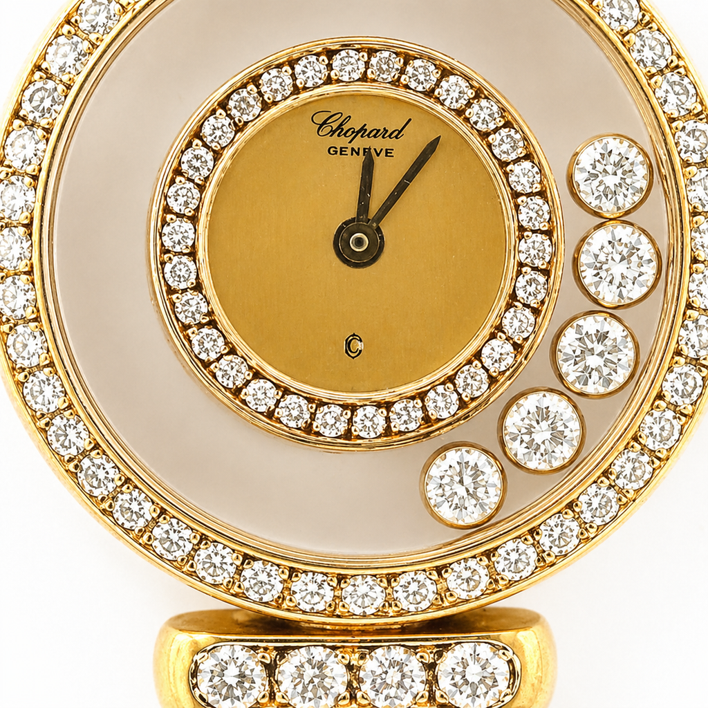Chopard Happy Diamond 18K Yellow Gold Quartz Watch