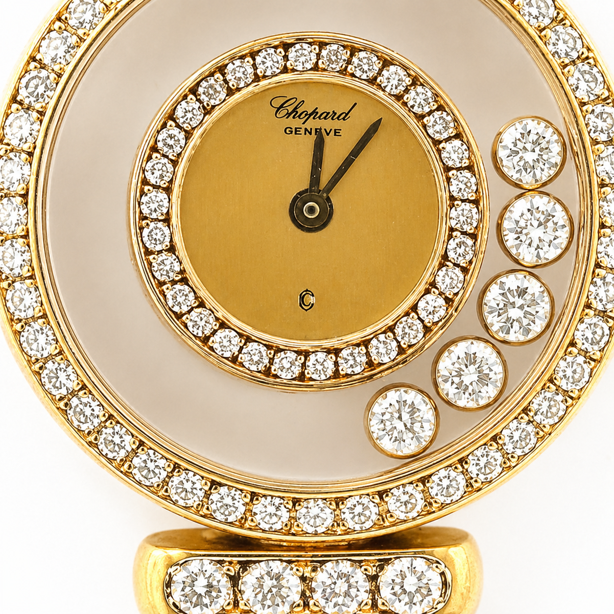 Chopard Happy Diamond 18K Yellow Gold Quartz Watch