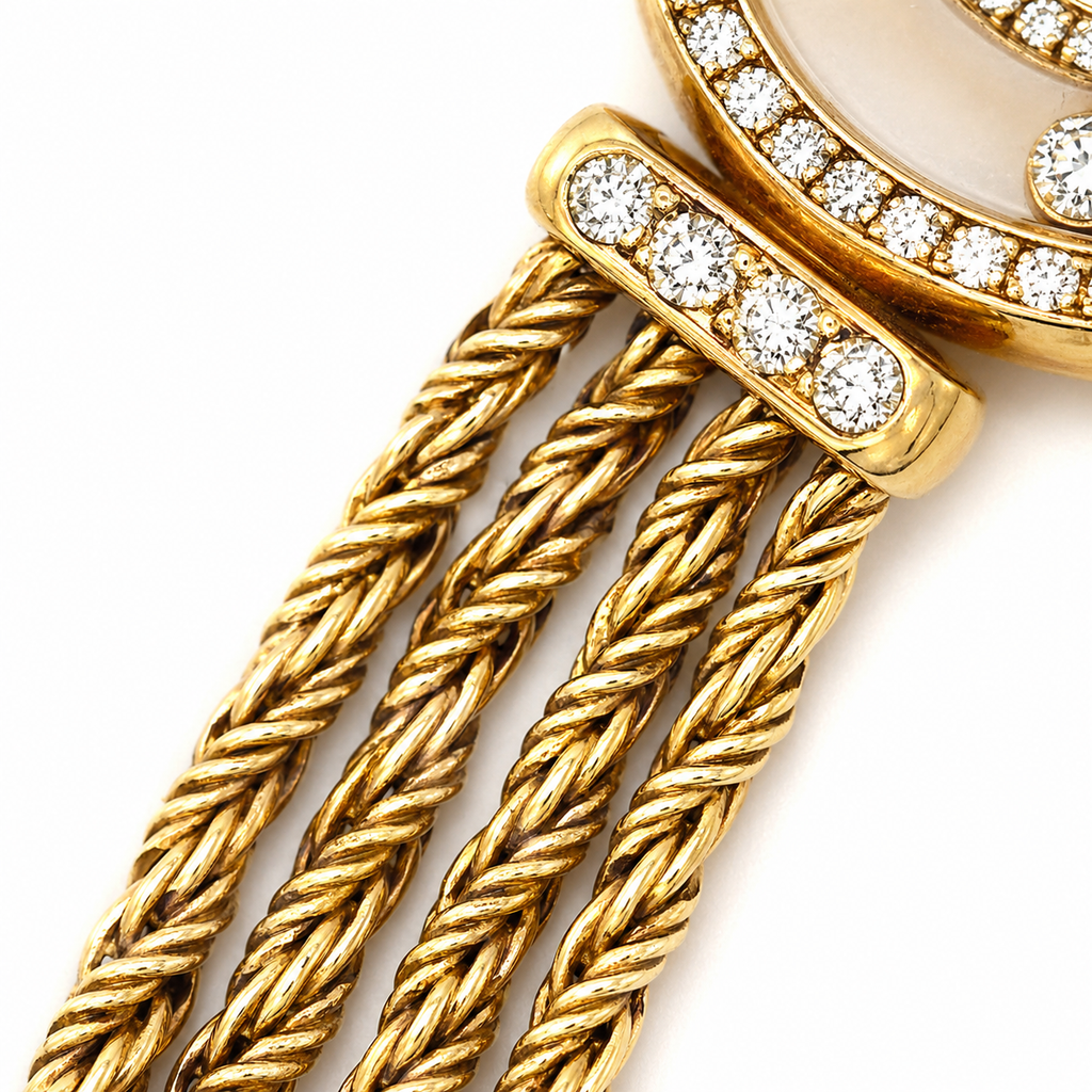 Chopard Happy Diamond 18K Yellow Gold Quartz Watch