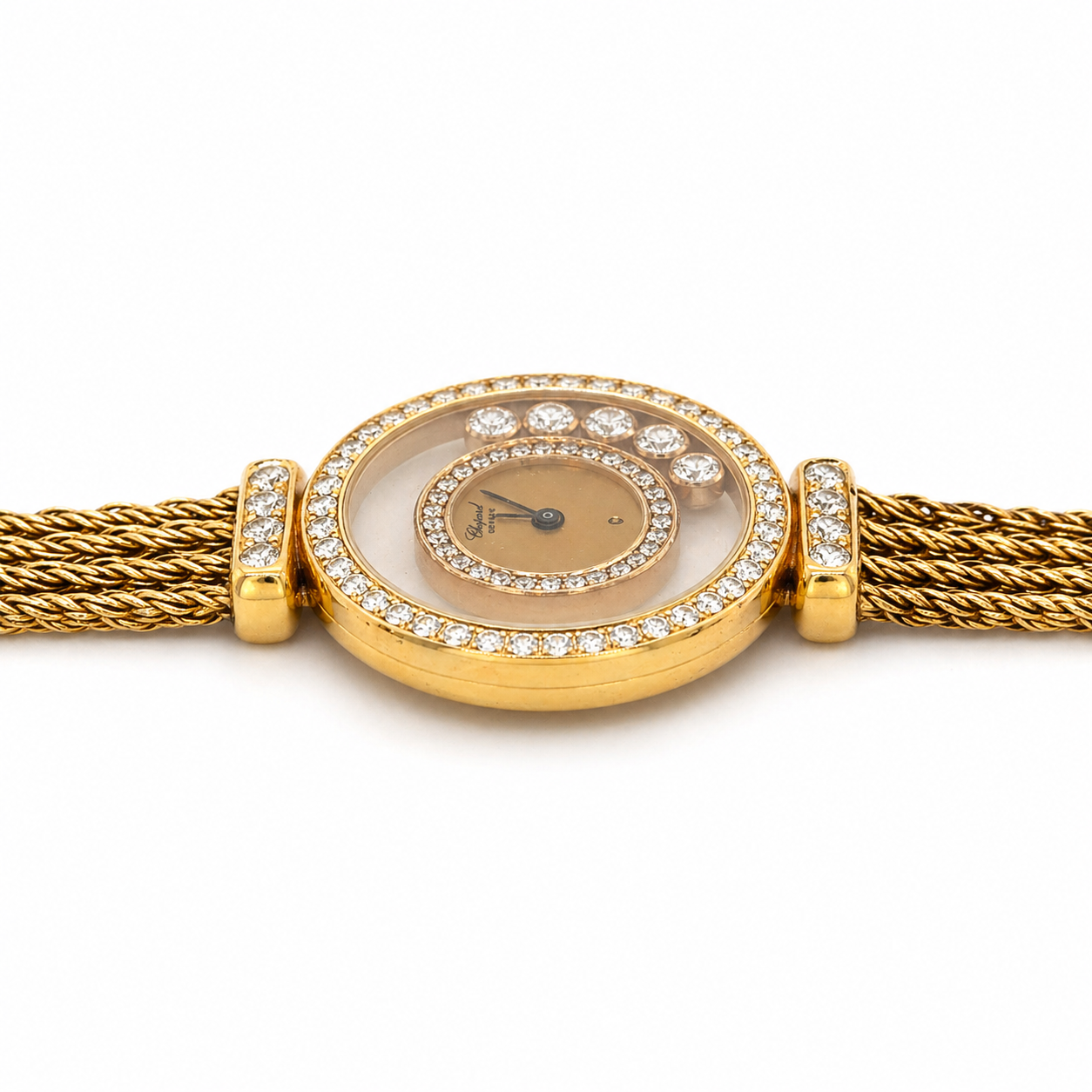 Chopard Happy Diamond 18K Yellow Gold Quartz Watch