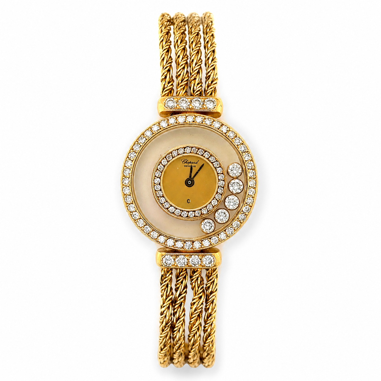Chopard Happy Diamond 18K Yellow Gold Quartz Watch