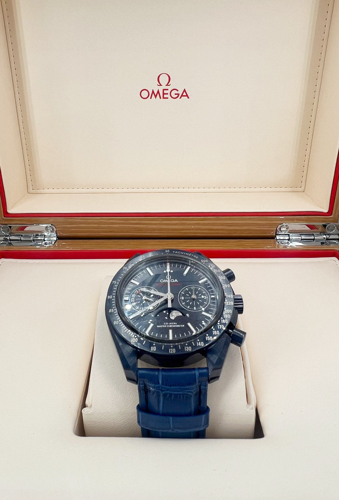Omega Speedmaster Blue Side of the Moon Co-Axial Chronograph Watch – Pre-owned