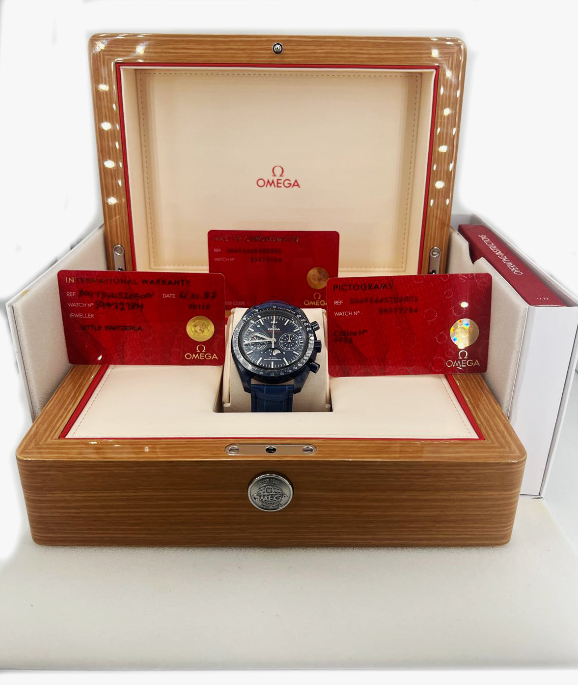Omega Speedmaster Blue Side of the Moon Co-Axial Chronograph Watch – Pre-owned