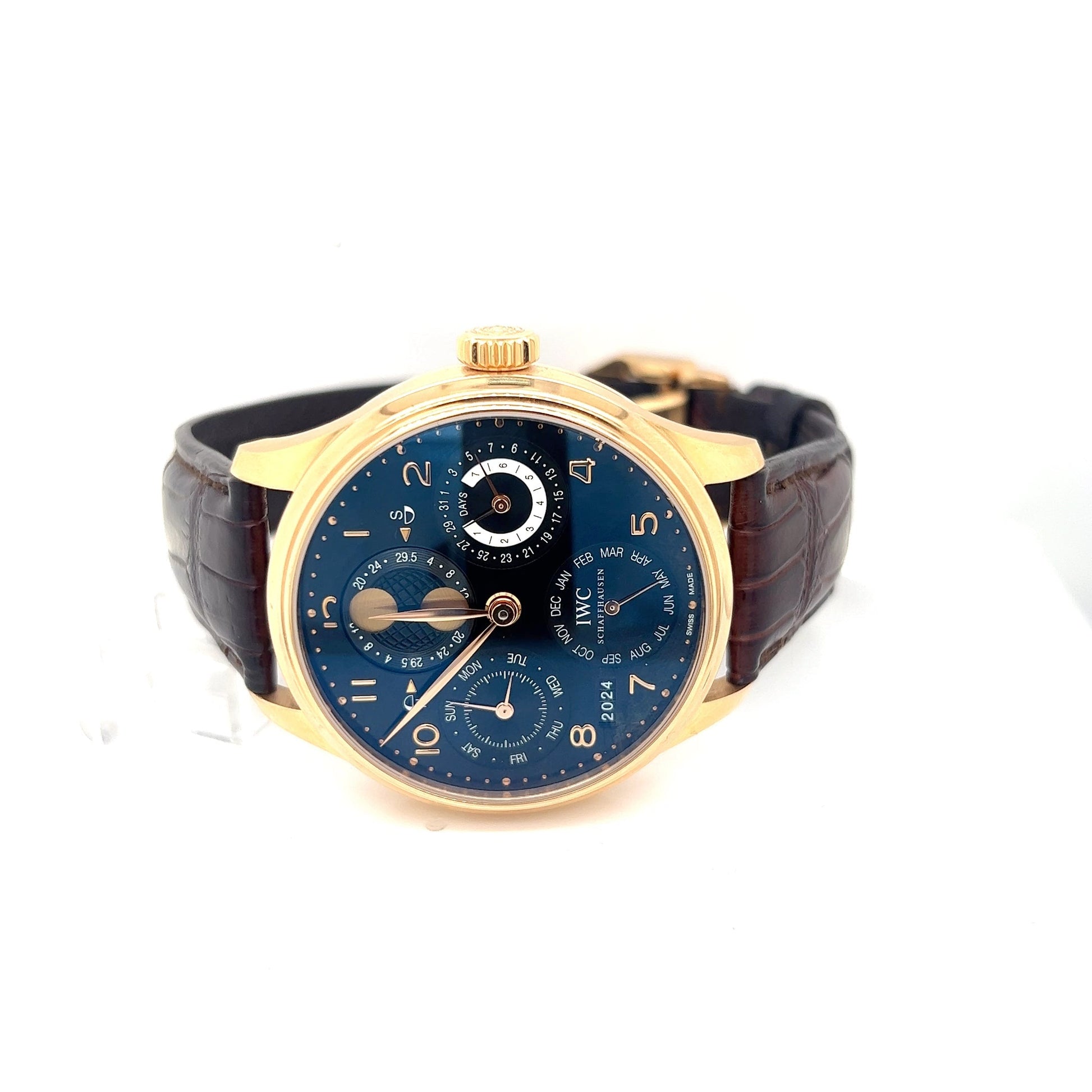 IWC Portugieser Perpetual Calendar 44mm 18K Rose Gold Watch – Pre-owned