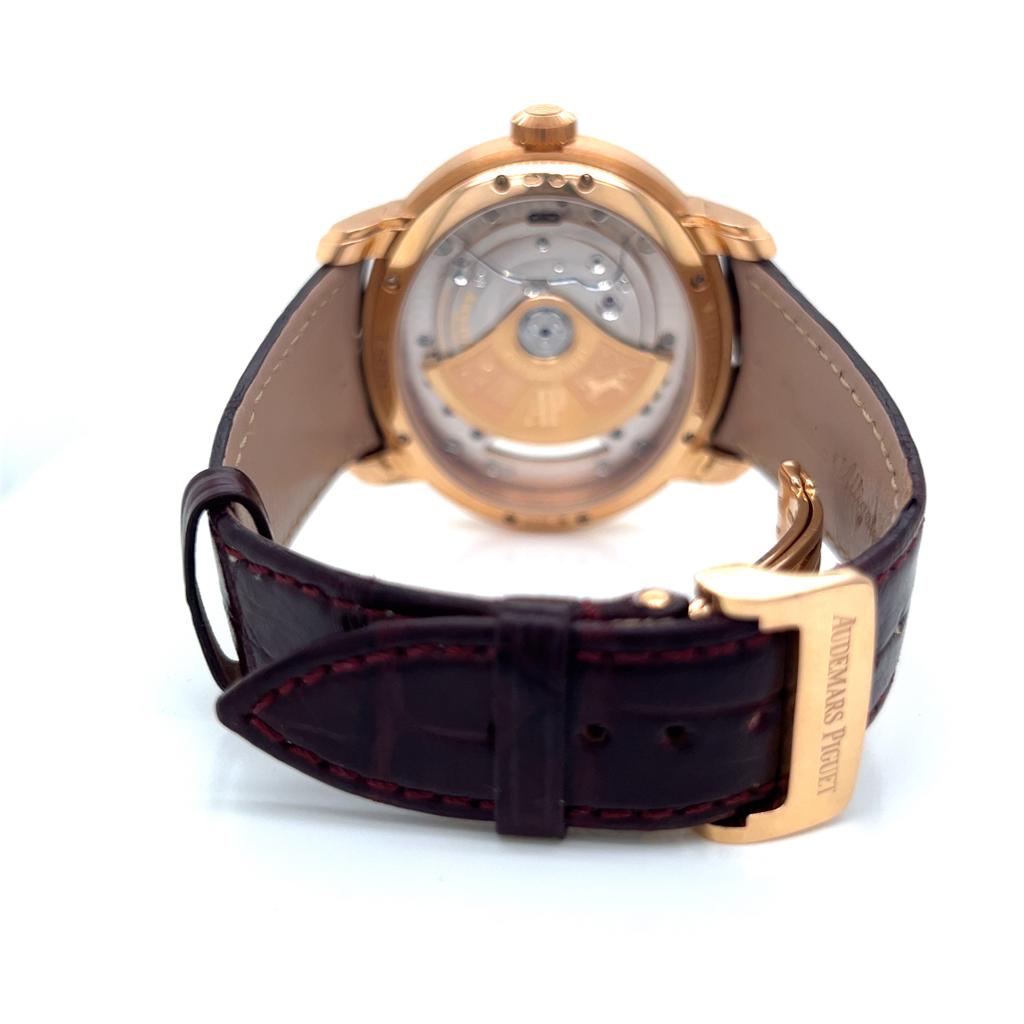 Audemars Piguet Millenary 4101 18K Rose Gold Skeleton Watch – Pre-owned