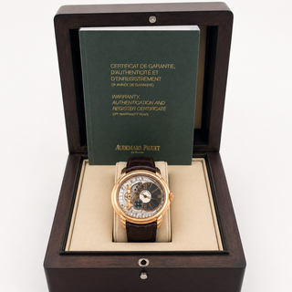 Audemars Piguet Millenary 4101 18K Rose Gold Skeleton Watch
