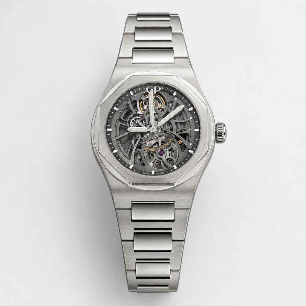 Girard-Perregaux Laureato Skeleton Stainless Steel Watch