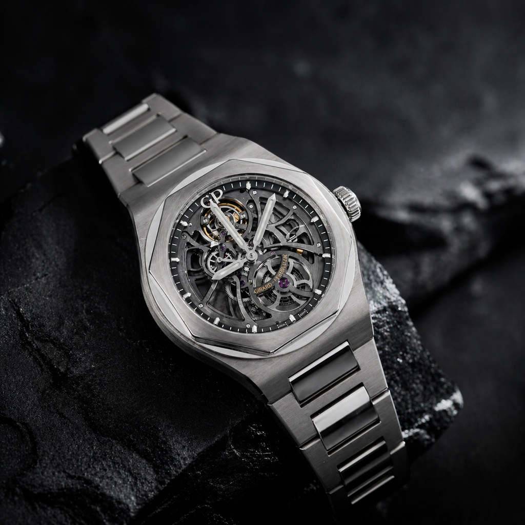 Girard-Perregaux Laureato Skeleton Stainless Steel Watch