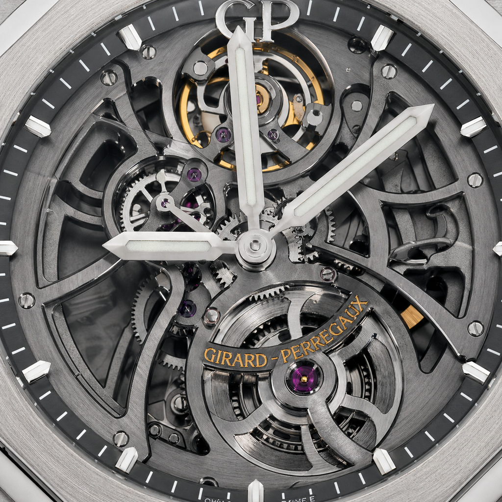 Girard-Perregaux Laureato Skeleton Stainless Steel Watch