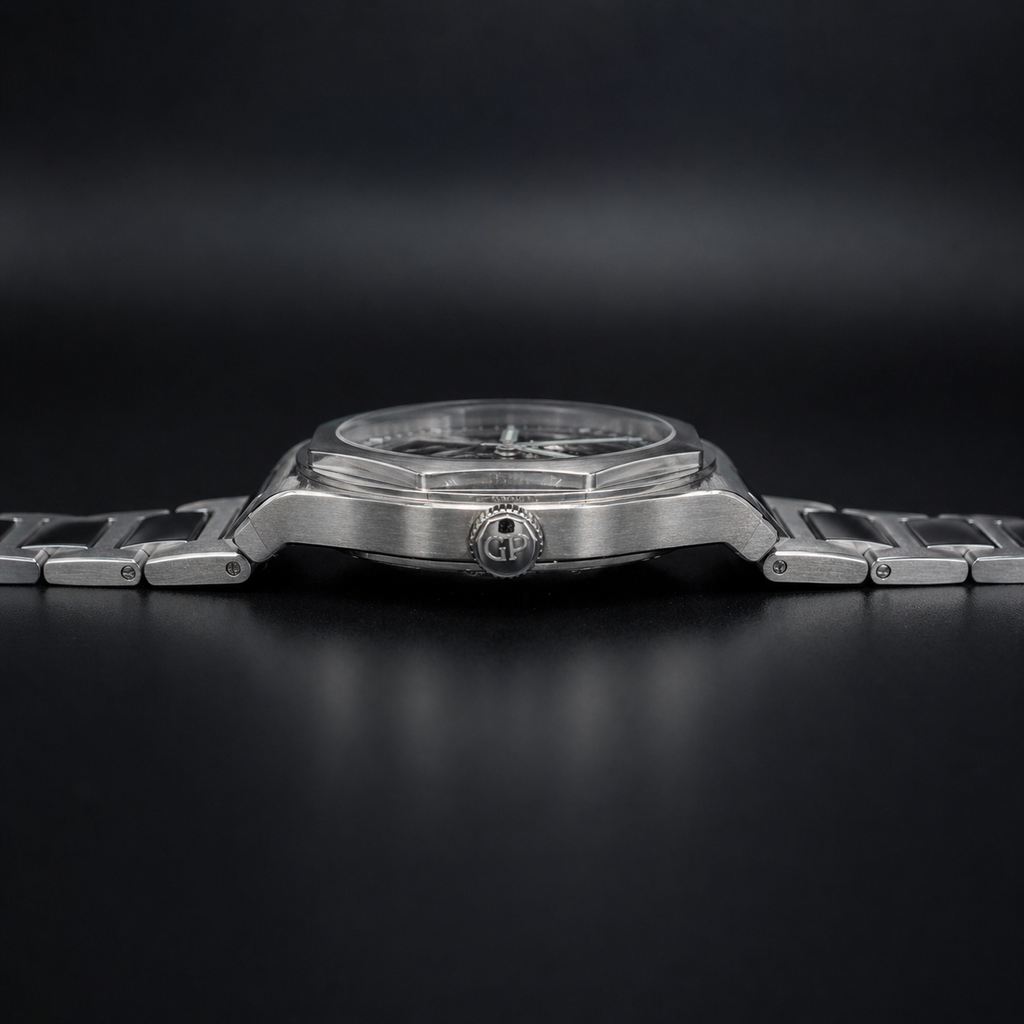 Girard-Perregaux Laureato Skeleton Stainless Steel Watch