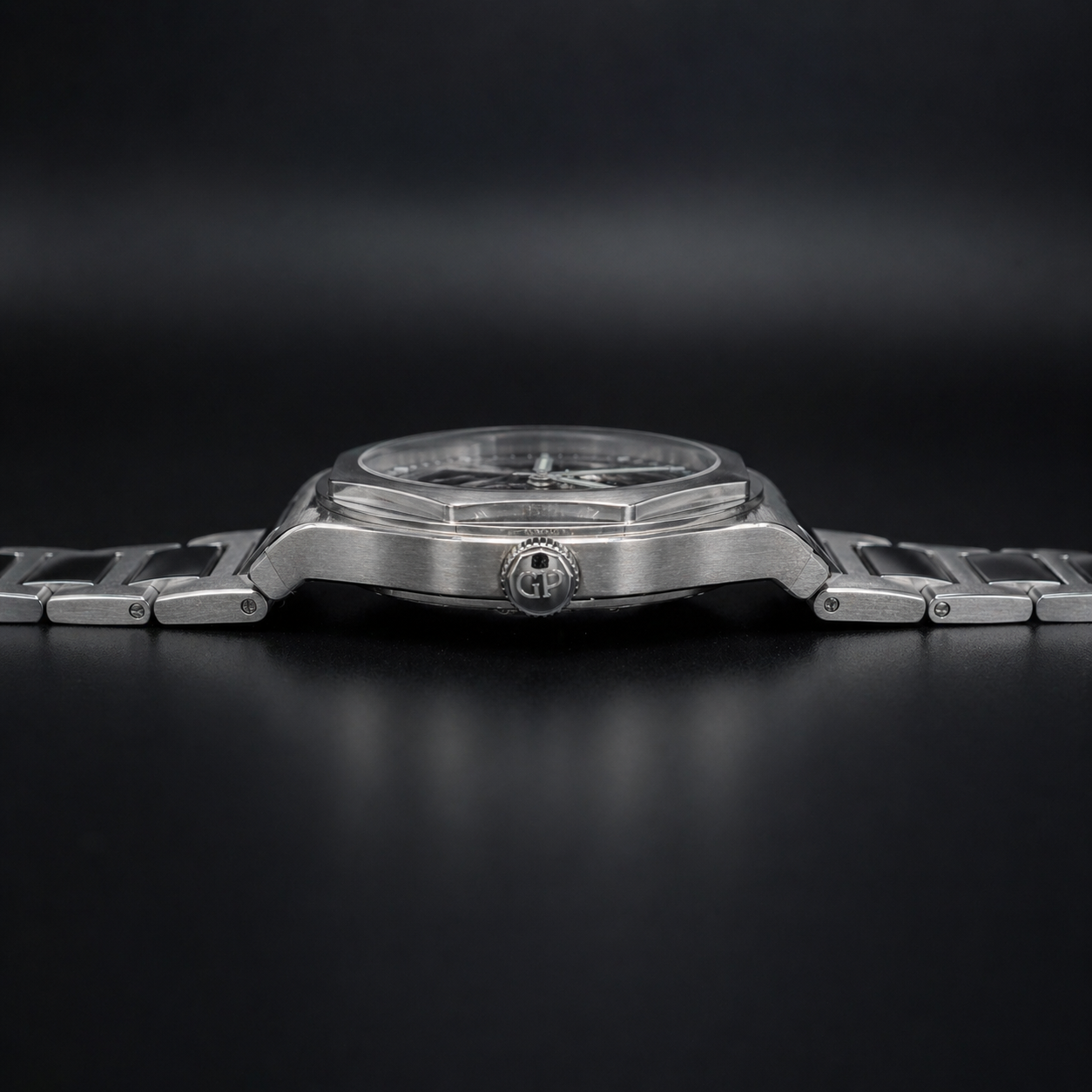 Girard-Perregaux Laureato Skeleton Stainless Steel Watch