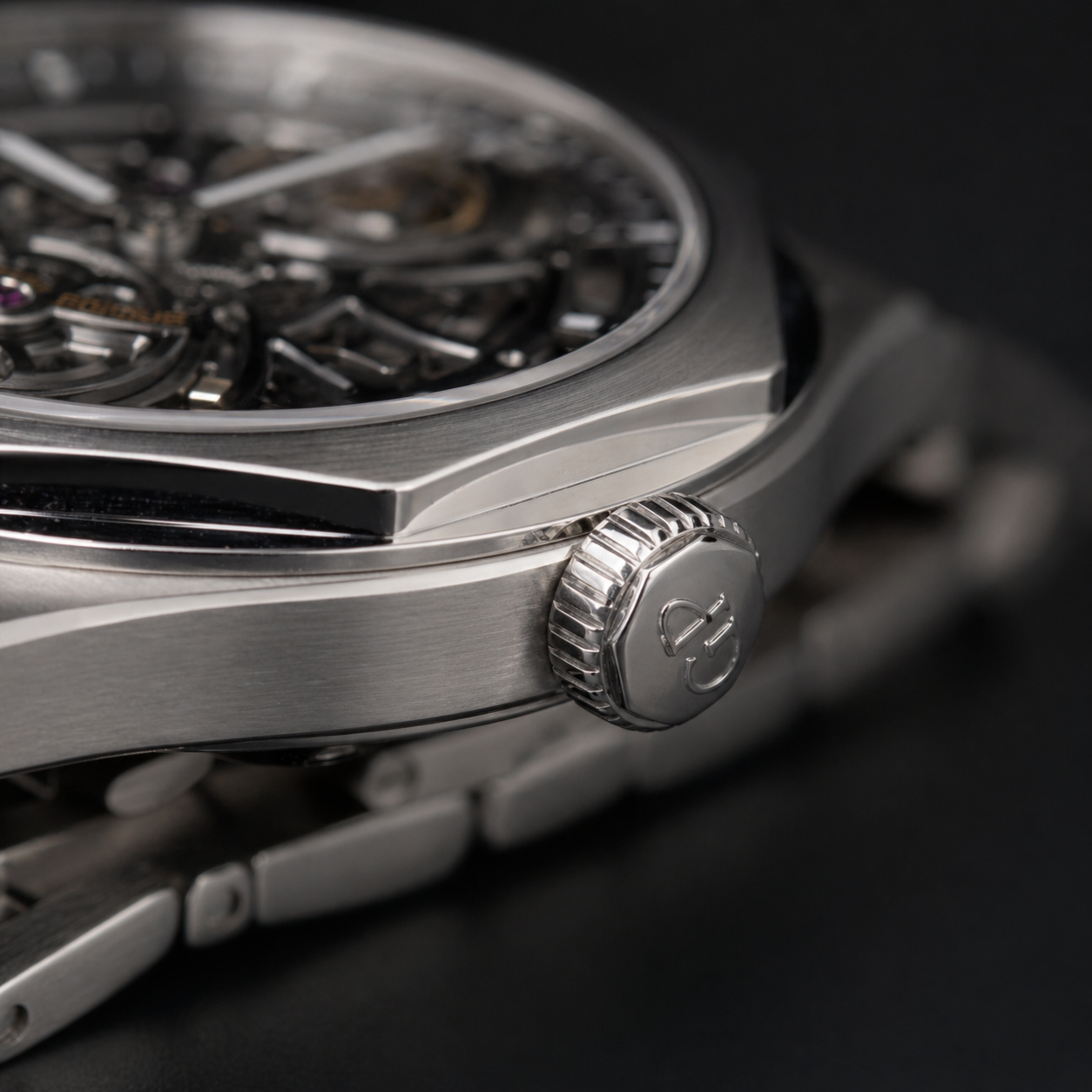 Girard-Perregaux Laureato Skeleton Stainless Steel Watch
