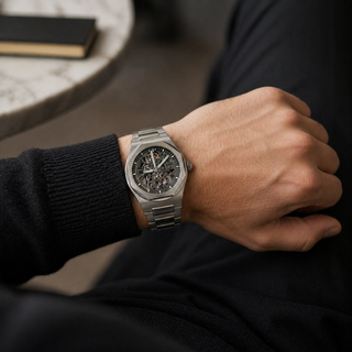 Girard-Perregaux Laureato Skeleton Stainless Steel Watch