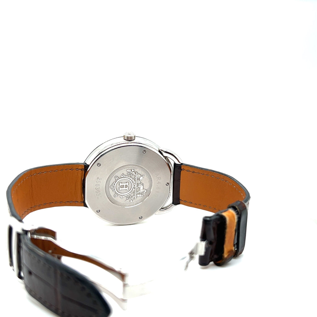 Hermes Arceau AR4.810 Brown Dial 41mm Automatic Watch – Pre-owned