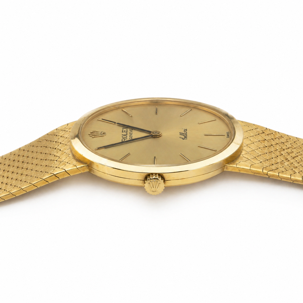 Rolex Cellini 1976 18K Gold Band and Dial 32mm Watch