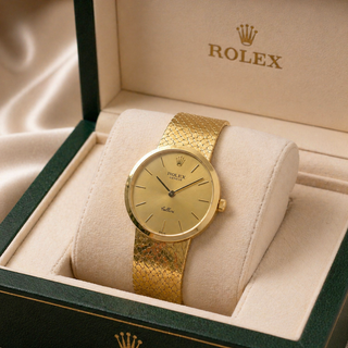 Rolex Cellini 1976 18K Gold Band and Dial 32mm Watch