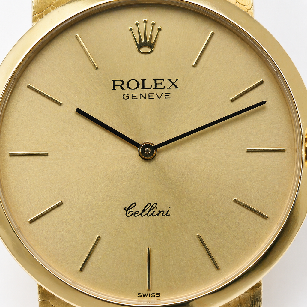 Rolex Cellini 1976 18K Gold Band and Dial 32mm Watch