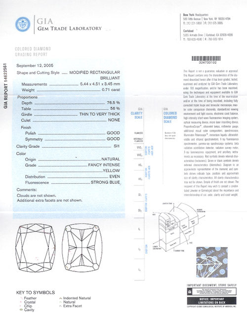 0.71 ct Diamond Cushion Cut FIY SI1 (GIA) 14622561