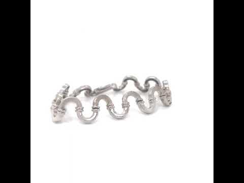 Contemporary White Gold Cocktail Bracelet - Pre-owned