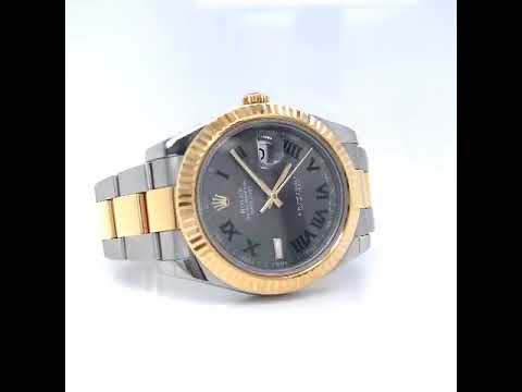 Rolex Datejust Wimbeldon 41MM Two-Tone Stainless Steel
