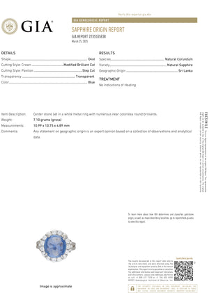 6.15 Carat Round Cut No Heat Sri Lanka Sapphire GIA 2235535838