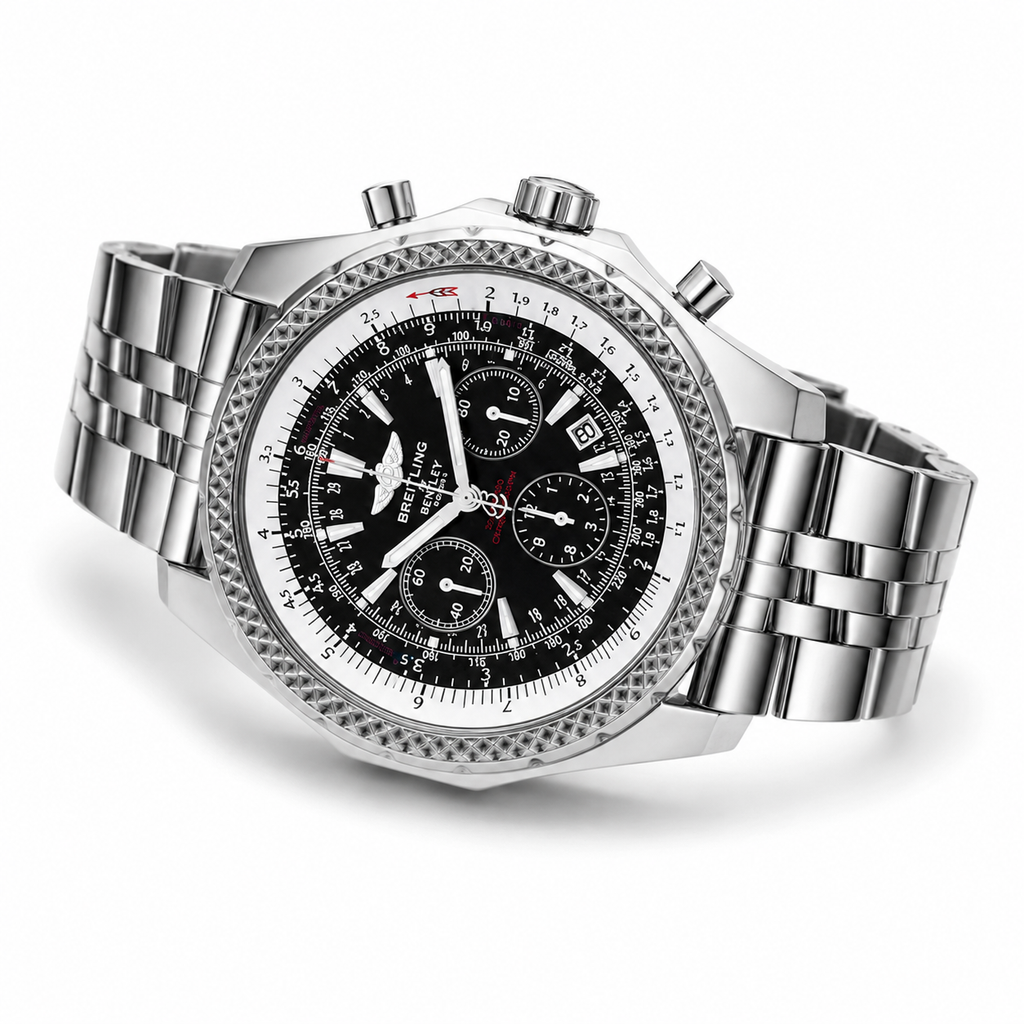 Breitling Bentley Black 48mm Stainless Steel Watch