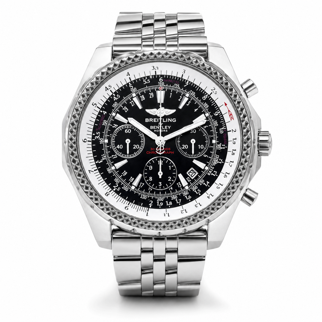 Breitling Bentley Black 48mm Stainless Steel Watch