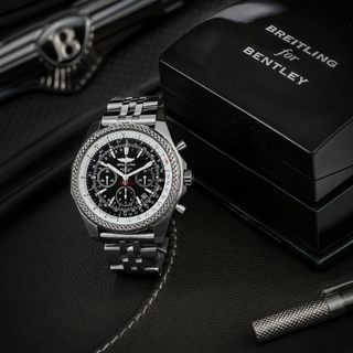 Breitling Bentley Black 48mm Stainless Steel Watch
