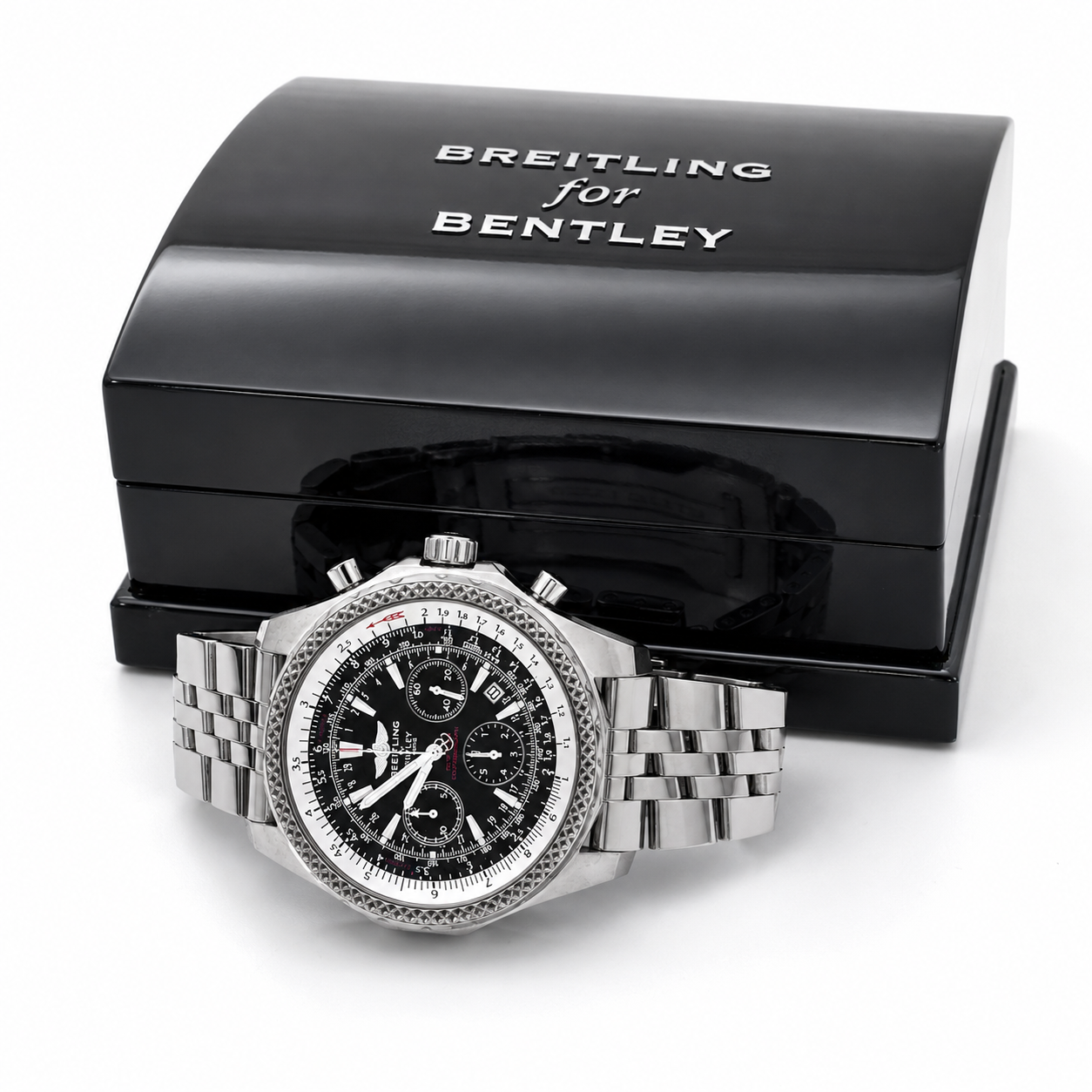 Breitling Bentley Black 48mm Stainless Steel Watch