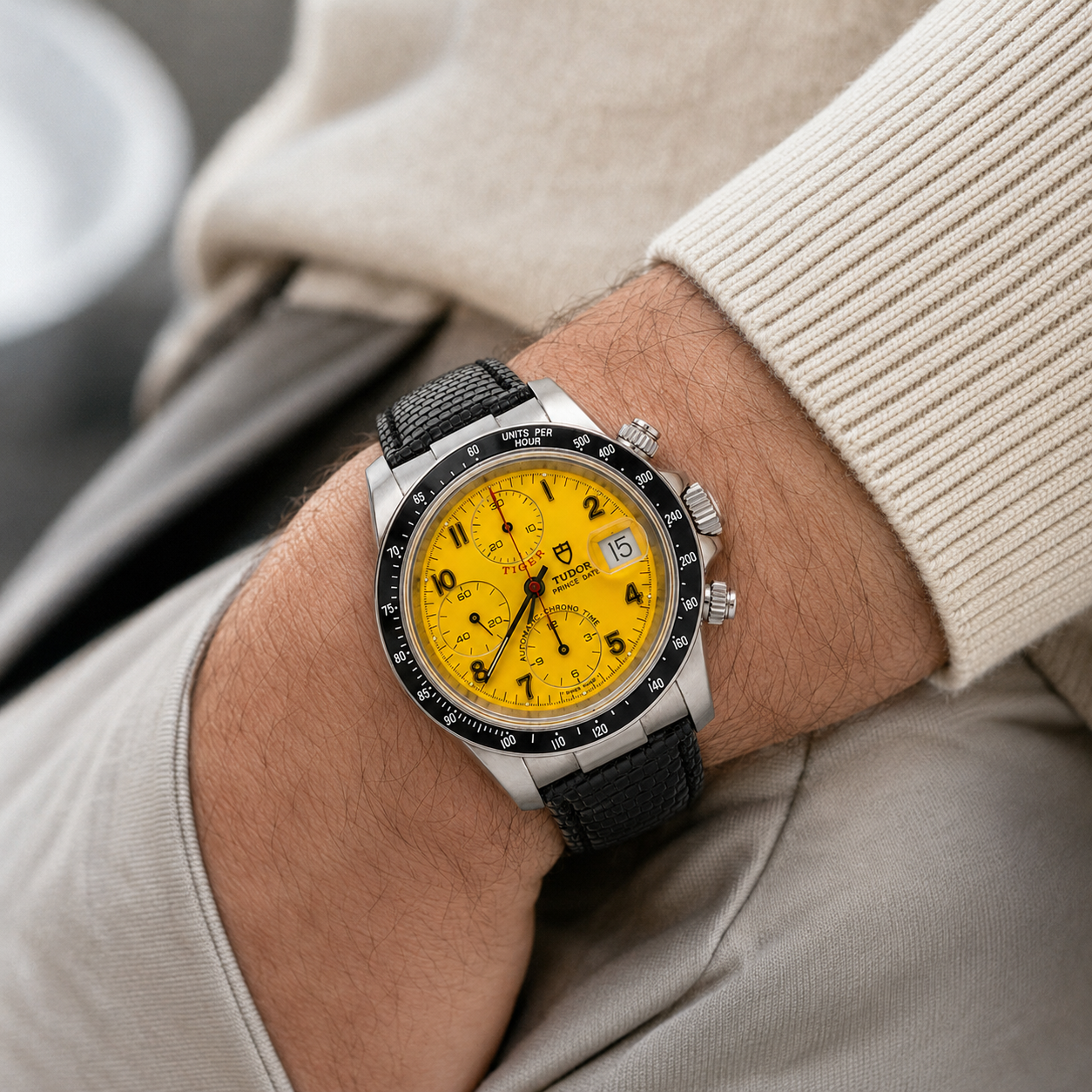Tudor Tiger Woods 40mm Stainless Steel Watch