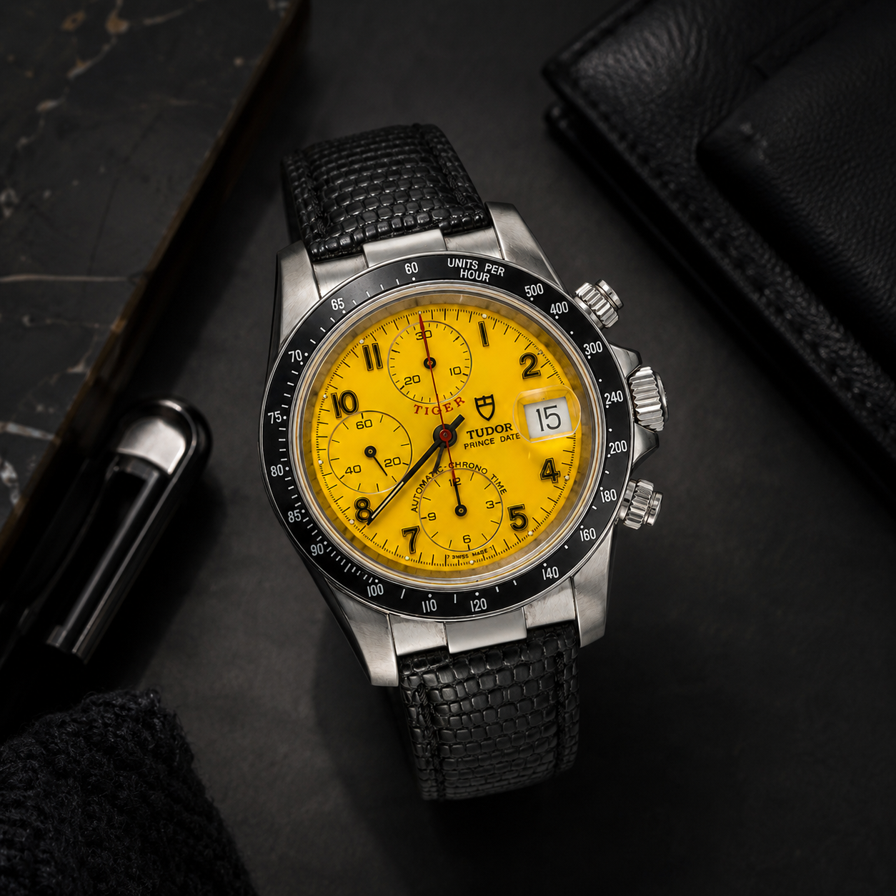 Tudor Tiger Woods 40mm Stainless Steel Watch